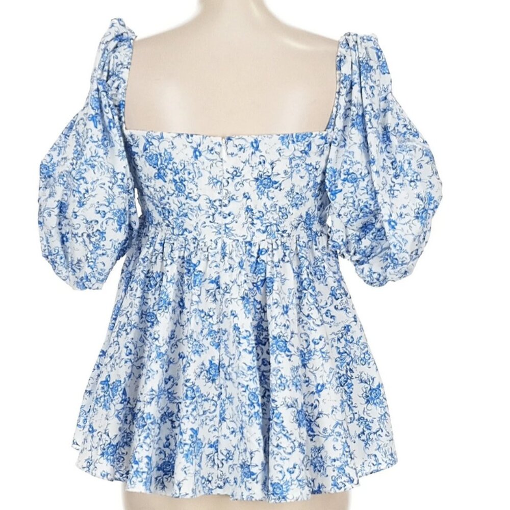 Caroline Constas Size M3/4 sleeve blouse